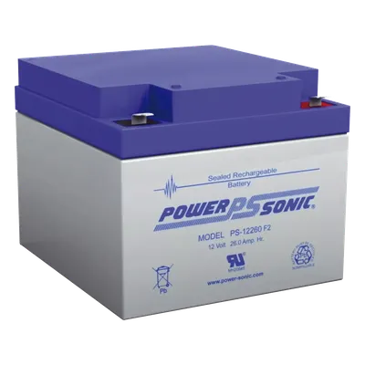 Batería de respaldo POWER SONIC PS-12260-F2 de 12V y 26Ah