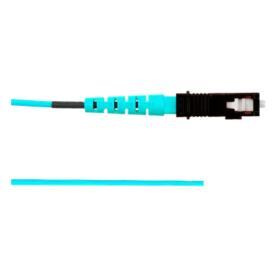 Pigtail de Fibra Óptica / SC Simplex / Multimodo OM3 50/125 / 900µm / 2 Metros (6.56 Pies) / Color Aqua