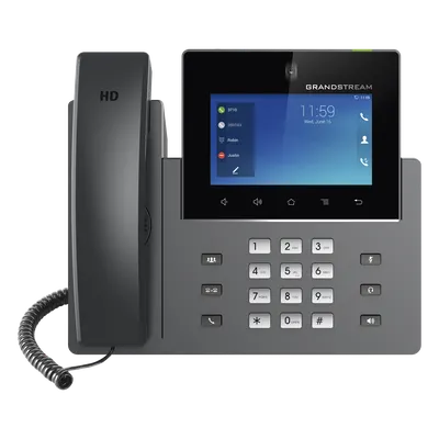 Videoteléfono IP pantalla táctil con android de 16 líneas, doble puerto Gigabit, PoE/PoE+