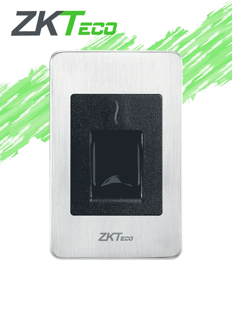 ZKTECO FR1500SHID - Lector Esclavo De Huella SILK ID Tarjetas HID 125 Khz, IP65, RS485 y Led Indicador De Estado (No Incluye Fuente)