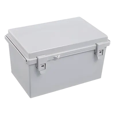 Gabinete Plástico para Exterior (IP65) de 185 x 285 x 180 mm Cierre por Broche. 