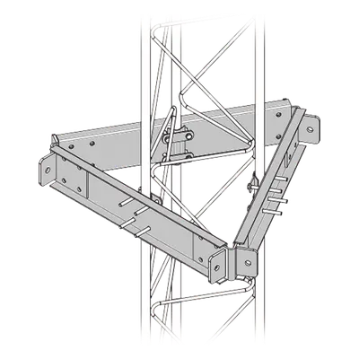 Estabilizador de Torre / 6 Puntos de Sujeción / Acero Galvanizado en Caliente / Antenas ≥ 1 m de Diámetro / Anti-Torsión