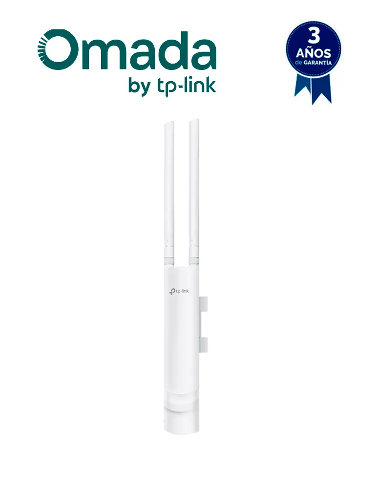 TP-LINK EAP225 Outdoor -Punto de Acceso Omada de doble banda AC 1200 MU-MIMO con Mesh Omada para montaje en pared, con configuración stand-alone o por controlador, además alimentación PoE af/at y PoE pasivo 24V.