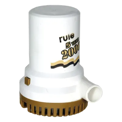Bomba sumergible de achique RULE 09R de 2000 GPH y 12 VCD