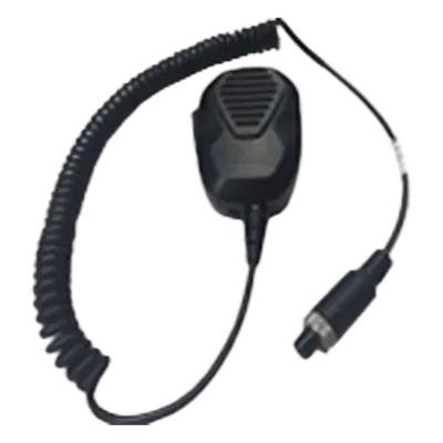 Micrófono de Solapa para DVR Móvil / Audio Bidireccional / Cable 2 m (6.6 ft) / Conector de Aviación / Operación PTT / -20°C a 70°C