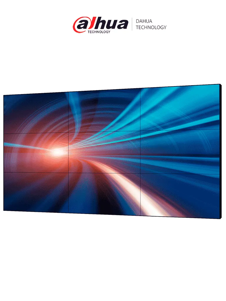 DAHUA DHI-LS550UCM-EF - Pantalla Full HD para Videowall de 55 Pulgadas/ Panel LCD ADS Industrial/ Marco Ultradelgado de 3.5 mm/ Soporta Daisy Chain (Conexión HDMI en Cadena)/ Interfaces HDMI, DVI, VGA, BNC y USB