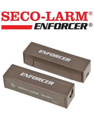 Contacto magnético SECO-LARM SM-433-TQ/B café, gap de 31 mm
