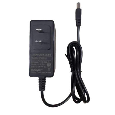 Adaptador de Corriente DC / Salida 5V 3A 15W / Entrada Universal 100-240V AC / Protección Sobrecorriente y Cortocircuito / LED Indicador / Plug 5.5mm x 2.1mm