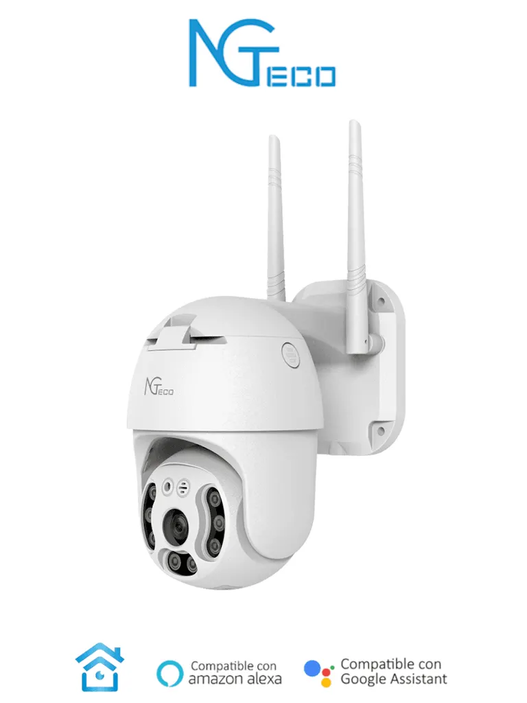 Cámara PTZ WiFi ZKTeco NG-C4200 de 3 MP con audio bidireccional