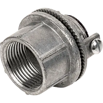 Conector hermético / Zinc 1-1/2" / Tornillo a tierra / Intemperie / Áreas clasificadas NEC