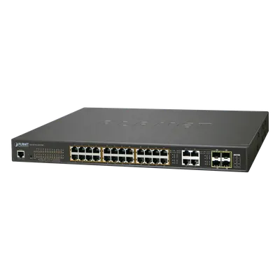 Switch Administrable / 24 Puertos Gigabit Ultra PoE 60W / 4 Puertos Combo TP/SFP / 600W / IPv6 Dual Stack / L2-L4