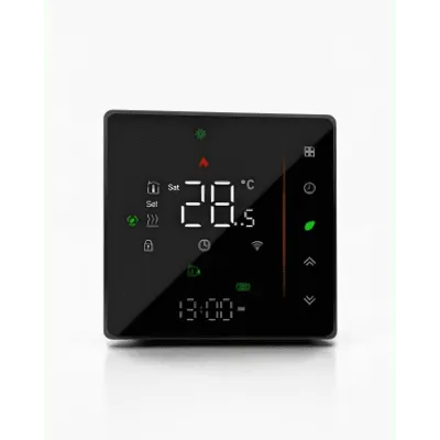 Termostato ZigBee / 4 Pipe Fancoil / 110-120 VCA / Pantalla LCD Táctil / Precisión ±0.5°C