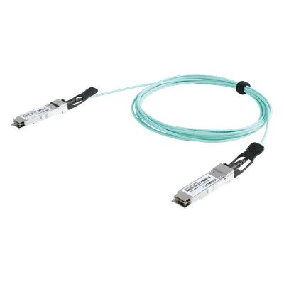 Cable AOC QSFP+ / 40 Gbps Full Duplex / 3 m (9.8 ft) / Plug-and-Play / Baja Latencia / Multi-Marca