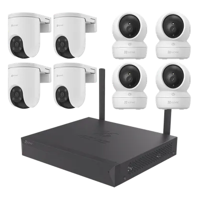 Kit de videovigilancia EZVIZ KIT/CSX5S/8W con 8 cámaras Wi-Fi de 3 MP