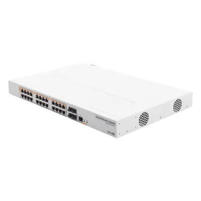 Switch PoE MikroTik CRS328-24P-4S+RM de 28 puertos y 450 W