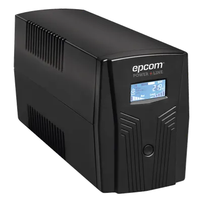 UPS Con Más Potencia de 600VA / 360 W Con Display LCD y Regulador de Voltaje AVR, 4 Contactos NEMA 5-15R, Batería 7 Ah y Puertos RJ45 y USB