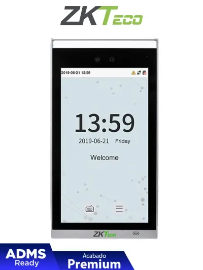 Terminal de acceso facial ZKTeco FaceDepot-7BL con pantalla de 7 pulgadas