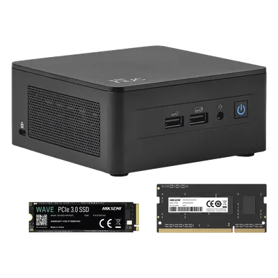 Kit / Mini PC NUC Barebone / Intel Core I3 /bluetooth / Incluye memoria 8GB / Incluye 256 SSD / No incluye sistema operativo