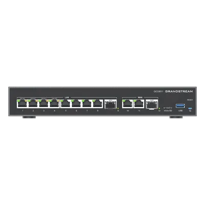 Concentrador de red Grandstream GCC6011 con firewall y Wi-Fi 6