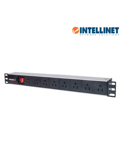 PDU para rack INTELLINET 713993 de 8 contactos con protección