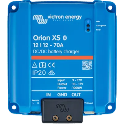 Orion XS 12/12-70 A / Cargador de Baterías CC-CC / 70 A 12 V / IP20 / Compatibilidad Alternador Inteligente / Para Bancos de Baterías de 700 Ah