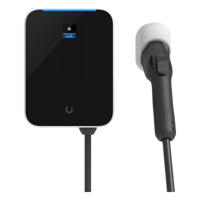Estación de Carga EV UniFi Connect Lite / 11 kW Nivel 2 / Conector SAE J1772 / Intemperie Type 3R / Cable 7 m / Control de Acceso NFC / Gestión UniFi Connect