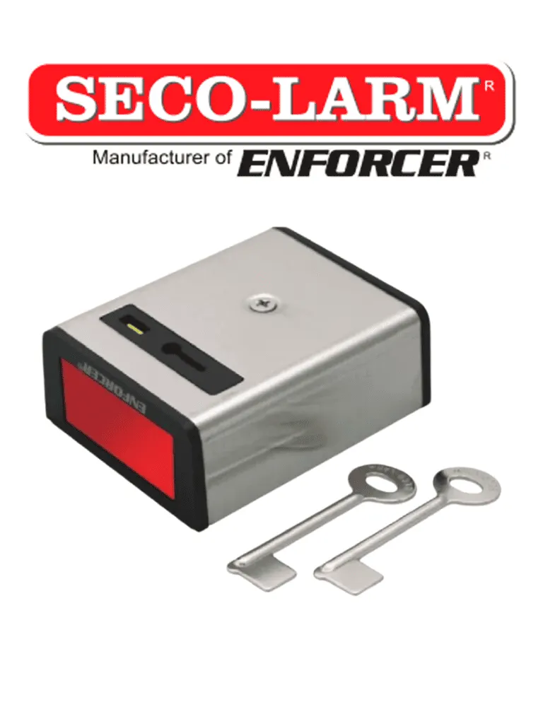 Botón de pánico SECO-LARM SS-078Q con tapa inoxidable y operación N.A.