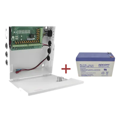 Fuente de alimentación EPCOM POWERLINE PLK12DC20ABK/K con 18 salidas