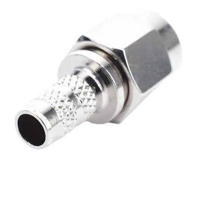 Conector SMA Macho de anillo plegable para Cable RG-142/U.