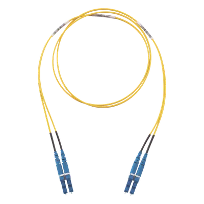 Jumper de Fibra Óptica Monomodo / 9/125 OS2 / LC-LC Duplex / LSZH / 10 m (32.81 ft) / Amarillo