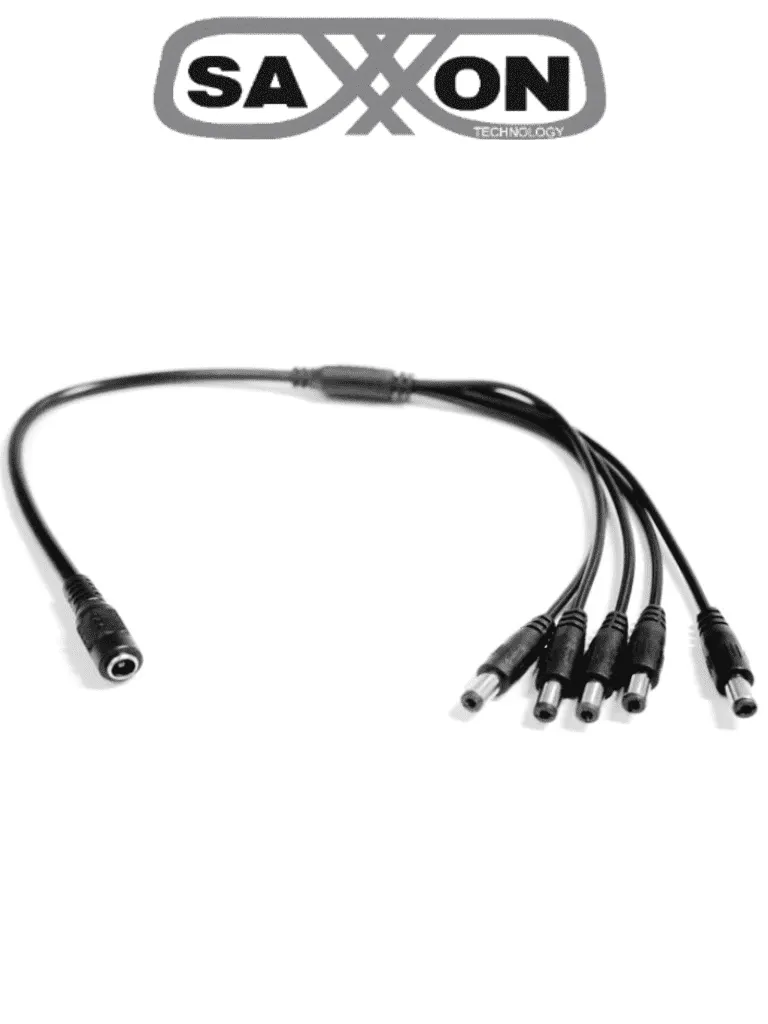 SAXXON SXF55 - Divisor de energía / Tipo pulpo / 1 Conector hembra / 5 Conectores macho / Cable de cobre /