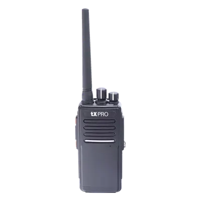 Radio Portátil VHF 136-174 MHz, Digital DMR y Analógico, 5 W, Incluye antena, batería, cargador y clip, 16 canales preconfigurados