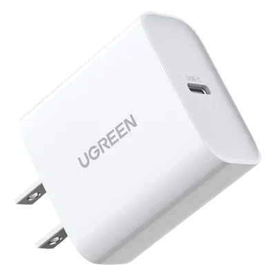 Cargador USB-C UGREEN 60449B de 20 W con carga inteligente