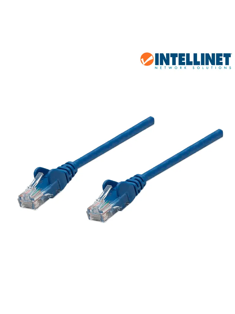 Cable patch INTELLINET 342605 Cat 6 UTP azul de 3 metros