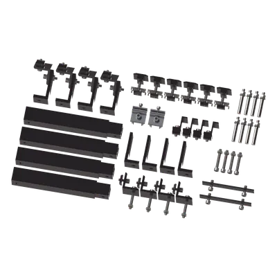 Sistema de Montaje para Paneles Solares / Arreglo 1x4 / Aluminio Anodizado / Inclinación Ajustable 20-45° / Resistencia Viento 136 km/h