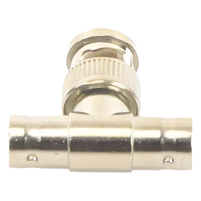 Adaptador coaxial BNC en T EPCOM TITANIUM TT-RG-12 de 75 Ohm