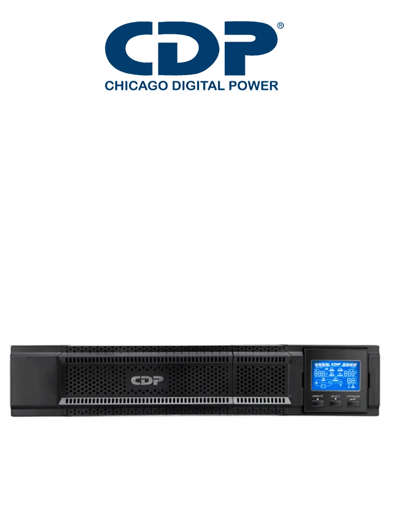 CDP UPO11-2RT AX - UPS Online / 2000VA / 2000W / 8 Terminales de salida / 4 Terminales programables / Pantalla LCD / 5min a plena carga /