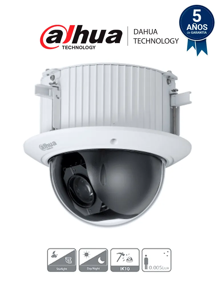 Cámara PTZ Dahua DH-SD52C225-HC-LA con zoom óptico 25x y Starlight