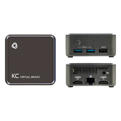 Controlador AV Virtual / 1 Instancia BRAINware / Wi-Fi 5 Dual Band / Ethernet Gigabit / 3 Puertos USB / Configuración sin Programación / 7x7x3.3 cm