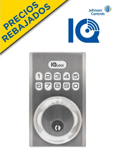 Cerradura inteligente QOLSYS IQDLK-PGK-SN PowerG color níquel satinado