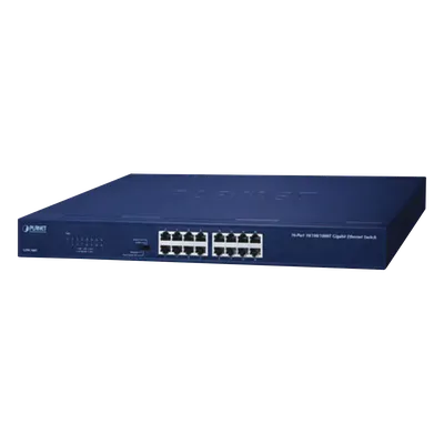 Switch Gigabit PLANET GSW-1601 de 16 puertos y modo extendido
