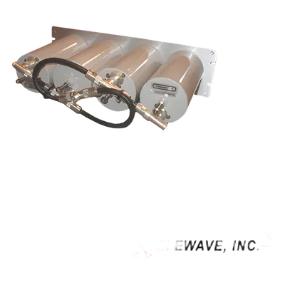 Duplexer Pasa Banda-Rechazo de Banda / 470-512 MHz / 4 Cavidades 4" / 3 MHz Separación / 250 W / N Hembra / 19" Panel / 5.2 x 18.9 x 10.5 in