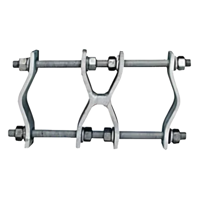 Kit de Montaje Tipo Pipa / Diámetro 31.8-88.9 mm (1.3-3.5 in) / Acero Galvanizado / Intemperie / 2 Brackets
