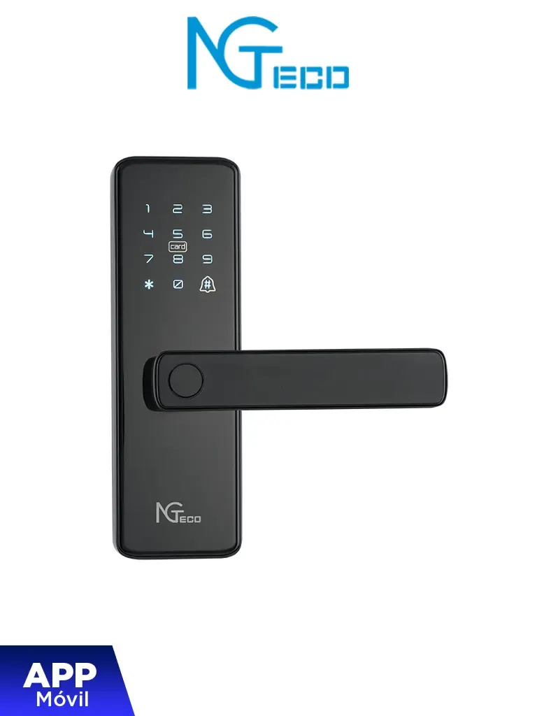Cerradura inteligente ZKTeco SL01-A730N con Wi-Fi y huella