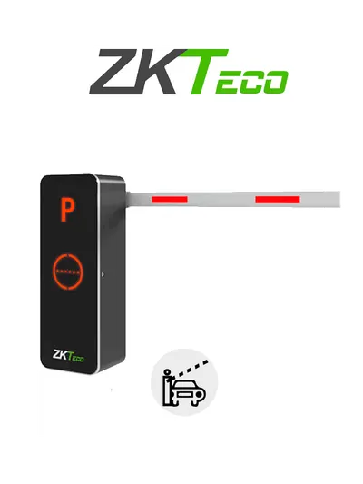 Barrera vehicular ZKTeco BGM1030L con brazo recto de 3 metros