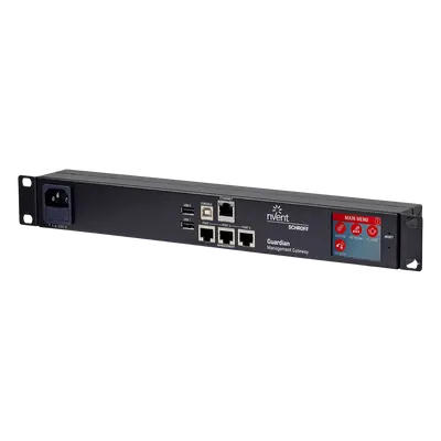 Gateway de Monitoreo Ambiental / 48 Sensores / 3 Puertos / 40 m (131.2 ft) por Puerto / 1U Rack / 1 GbE / LCD Táctil