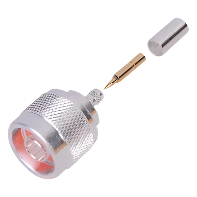 Conector coaxial N macho RF Industries RFN-1005-3C para RG-58/U