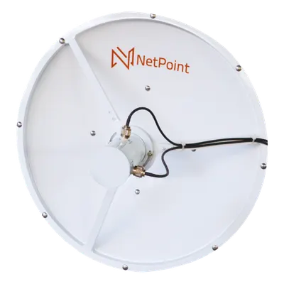 Antena parabólica direccional / 3.3-3.9 GHz / 31 dBi / 3 ft (90 cm) / Dual polarización / N-hembra