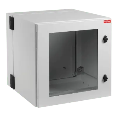 Gabinete Industrial / 12 UR / Puerta con Ventana / NEMA 12 / IP55 / IK10 / Montaje en Pared / 612 x 600 x 610 mm