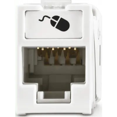 Jack Cat6 SIEMON U6-H02NS UTP, montaje plano o angulado